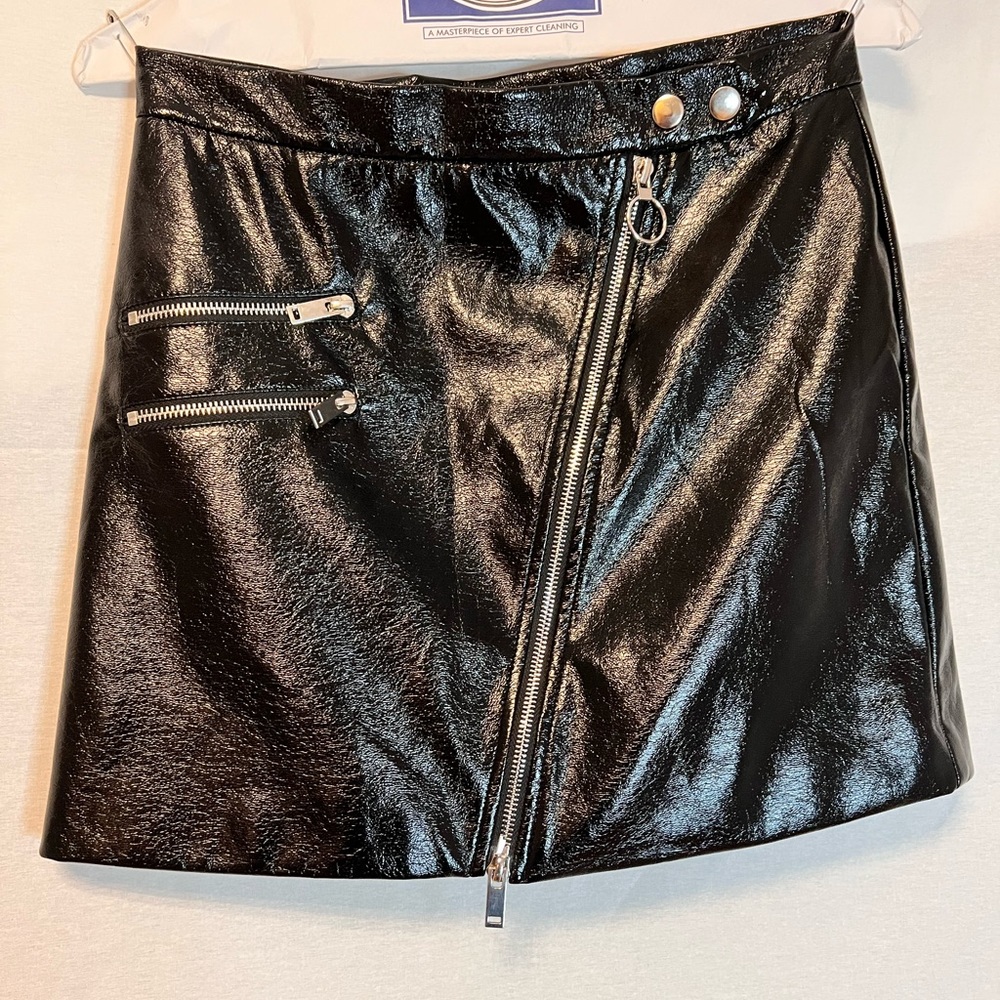 Faux Leather Mini Skirt